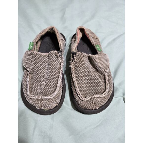 Sanuk size 10 toddler slip on shoes - Picture 2 of 7